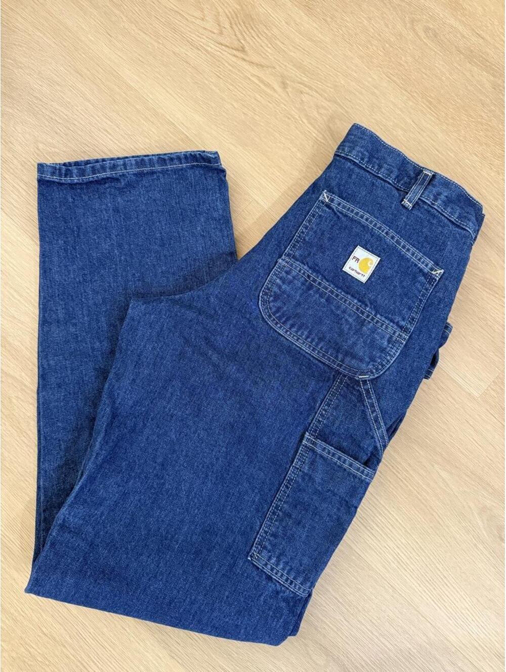 Vintage Carhartt Flame-Resistant Denim Jeans Size 32 x 34
